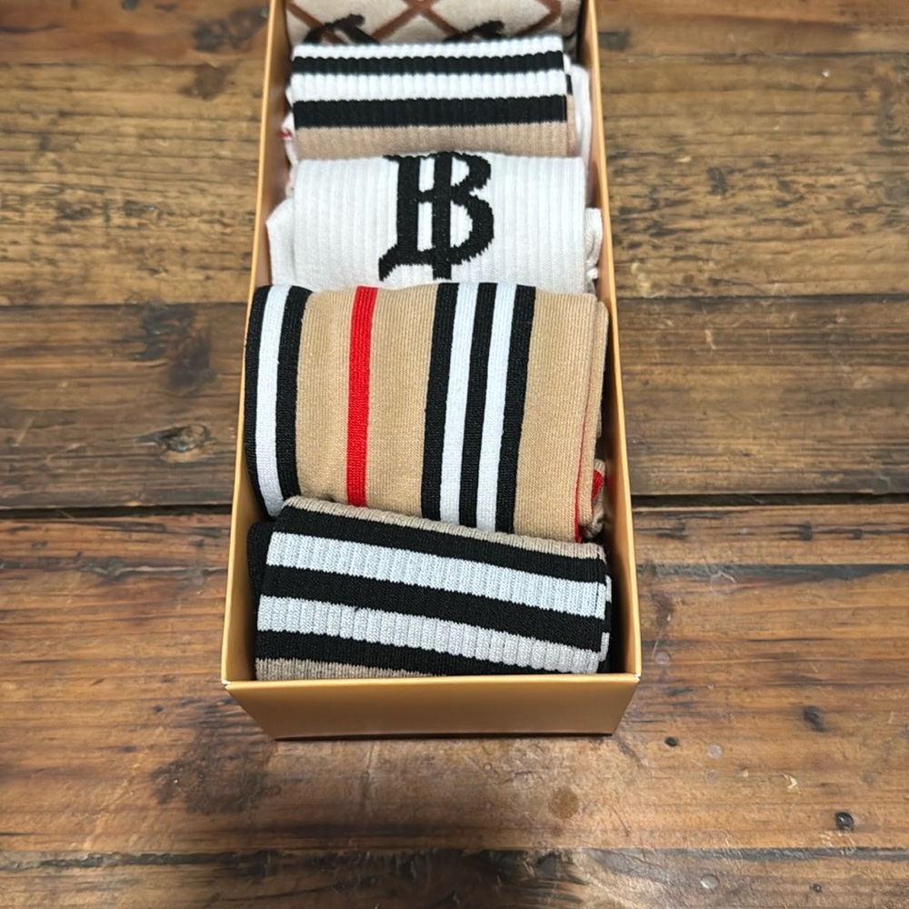 NWT Multi colored Box Socks Set